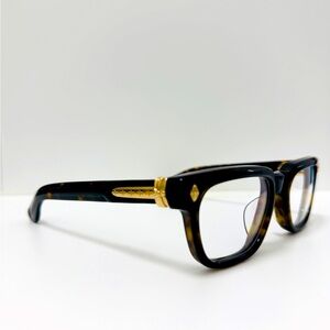 Chrome Hearts Pen 15 DT Tortoise With Gold Hardware Eyeglasses